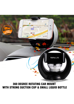 Totu Life 360 Degree Rotating Car Mount With Strong Suction Cup & Small Liquid Bottle, TT07